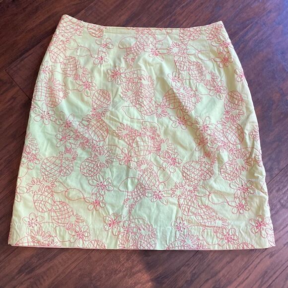 Vintage Lilly Pulitzer Pineapple Skirt - Size 2 - Picture 1 of 10